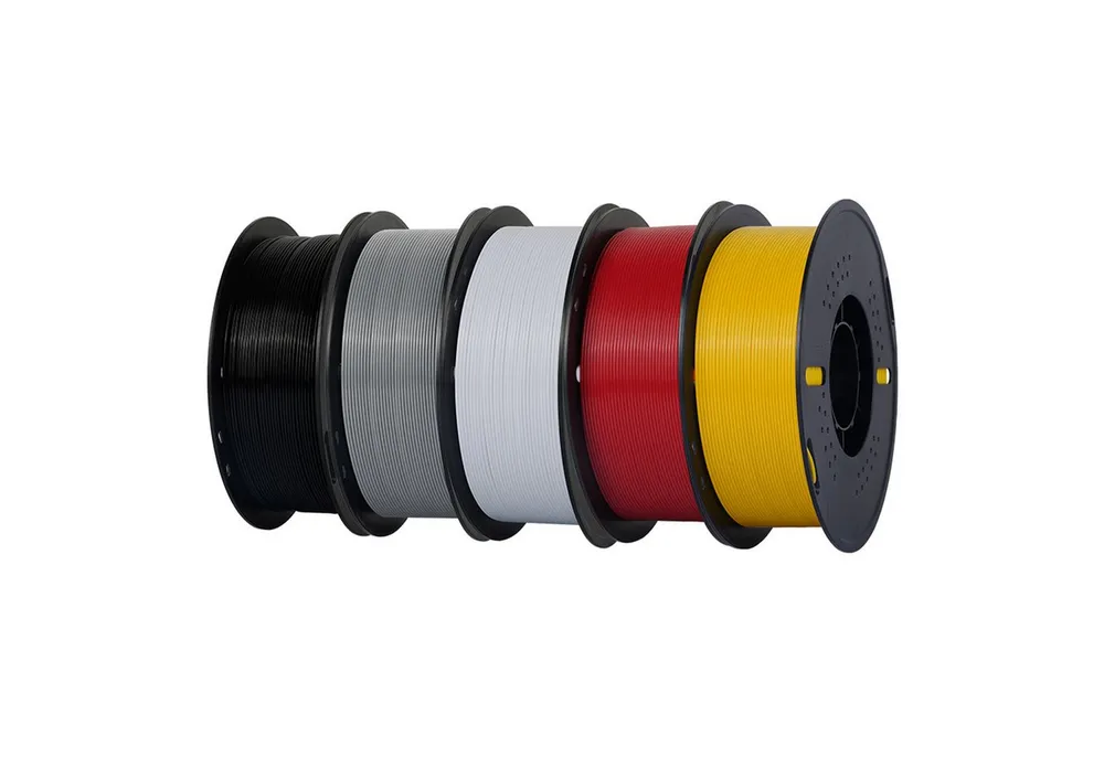 KINGROON Filament 3D Drucker PETG Filament 1,75mm 5KG Set 5 Farben, Hohe Maßgenauigkeit & Zähigkeit 3D-Druckmaterialien