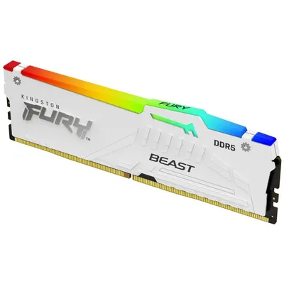 Kingston Fury Beast DDR5 RGB 6000 MHz 16 GB CL36 AMD EXPO Weiß