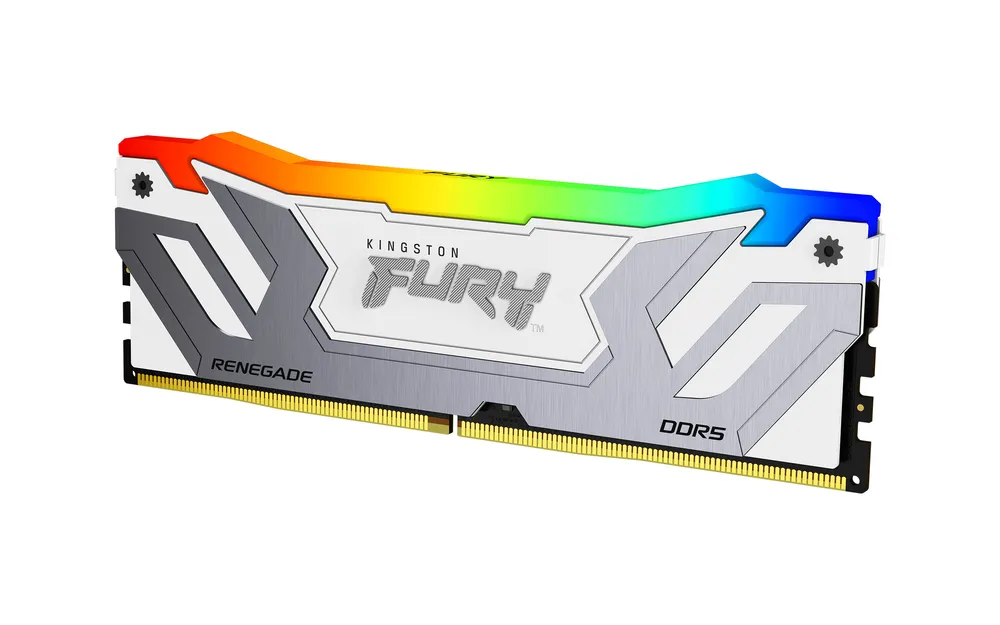 Arbeitsspeicher RAM Kingston FURY Renegade RGB 24GB 1x24GB DDR5 8400MHz CL40 Weiß XMP