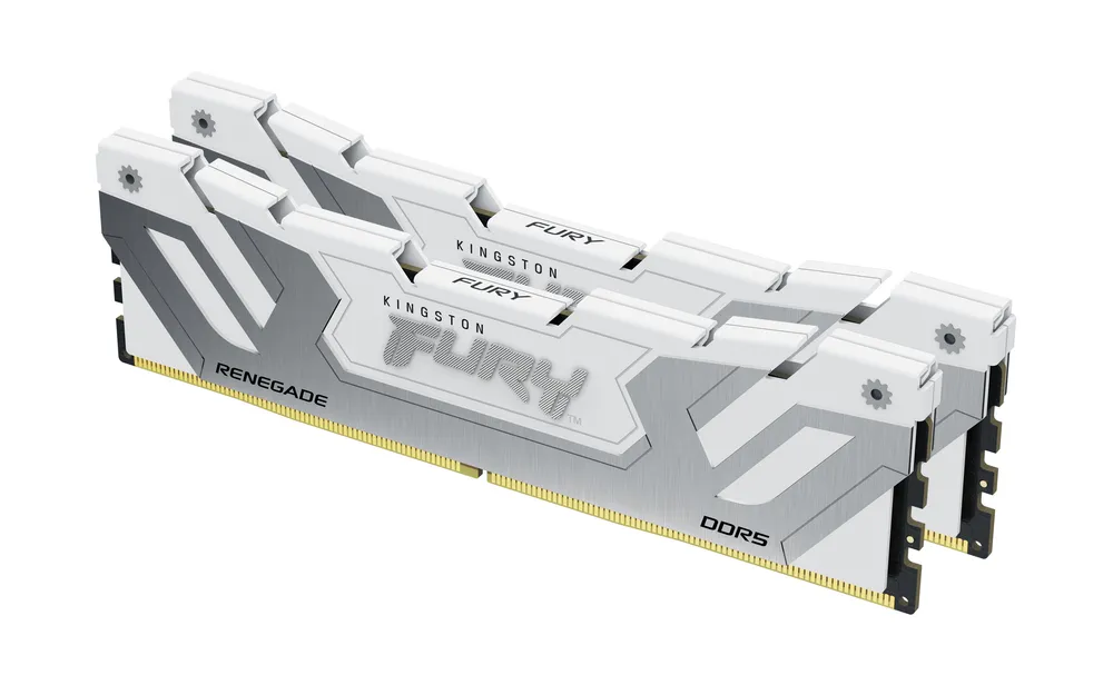 Arbeitsspeicher RAM Kingston FURY Renegade 48GB 2x24GB DDR5 8400MHz CL40 CUDIMM Weiß Intel XMP