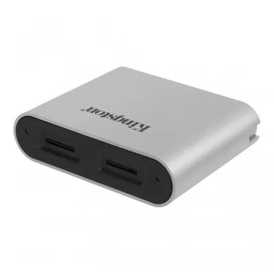 Kingston Technology Workflow microSD Reader Schwarz, Silber