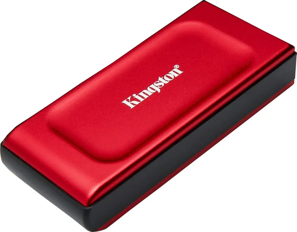 Kingston XS1000R 1TB USB SSD Portable Mobile tragbar 1000GB externe SSD (1 TB) 1050 MB/S Lesegeschwindigkeit, 1000 MB/S Schreibgeschwindigkeit, USB-C, USB 3.2 Gen 2, Kompakt, Leicht, Adapter inklusive
