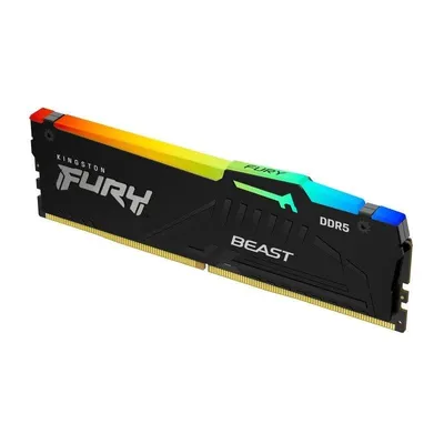 Memoria RAM Kingston FURY Beast RGB 64GB 1x64GB DDR5 5600MHz CL40 Intel XMP AMD EXPO RGB