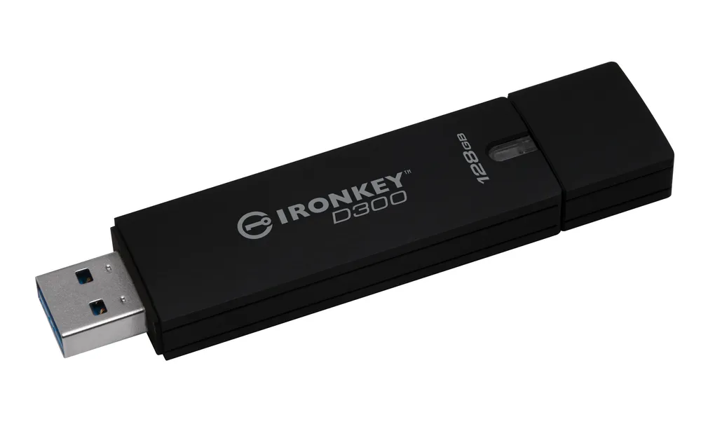 Kingston IronKey D300 | ikd300/128gb | USB-Flash-Laufwerk - verschlüsselt