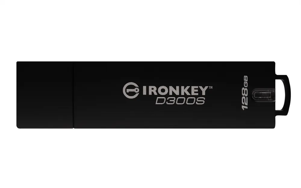 Kingston IronKey 128GB D300S AES 256 XTS verschlüsselter USB-Stick | ikd300s/128gb | 128 GB - USB Typ-A
