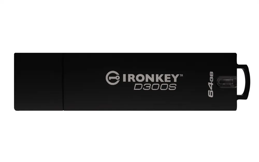 Kingston IronKey 64GB D300S AES 256 XTS verschlüsselter USB-Stick | ikd300s/64gb | 64 GB - USB Typ-A
