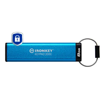 Kingston IronKey Keypad 200C | ikkp200c/8gb | USB-Flash-Laufwerk