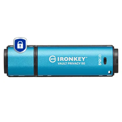 Kingston IronKey Vault Privacy 50 Series | ikvp50/512gb | USB-Flash-Laufwerk