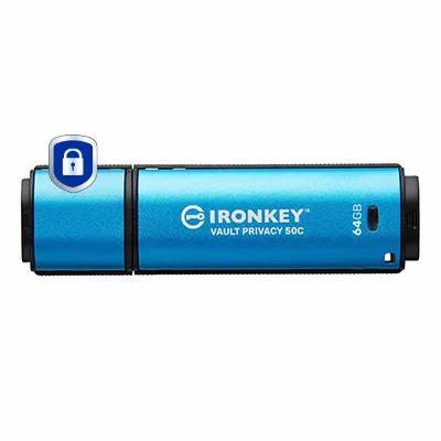 Kingston IronKey Vault Privacy 50C | ikvp50c/64gb | USB-Flash-Laufwerk