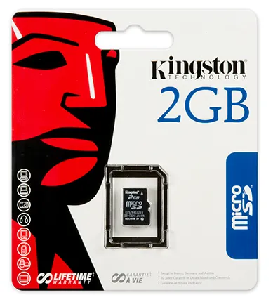 Kingston Flash-Speicherkarte | sdc/2gbsp | 2 GB - microSD