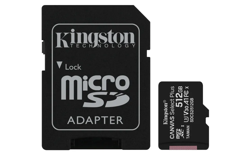 Kingston Canvas Select Plus | sdcs2/512gb | Flash-Speicherkarte (microSDXC-an-SD-Adapter inbegriffen)