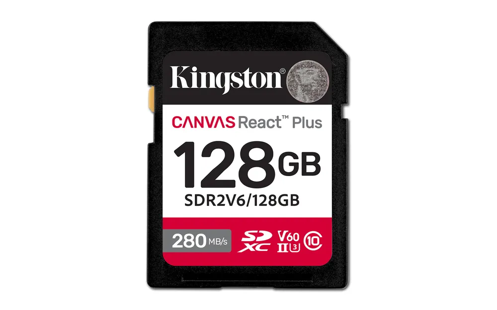 Kingston Canvas React Plus | sdr2v6/128gb | Flash-Speicherkarte