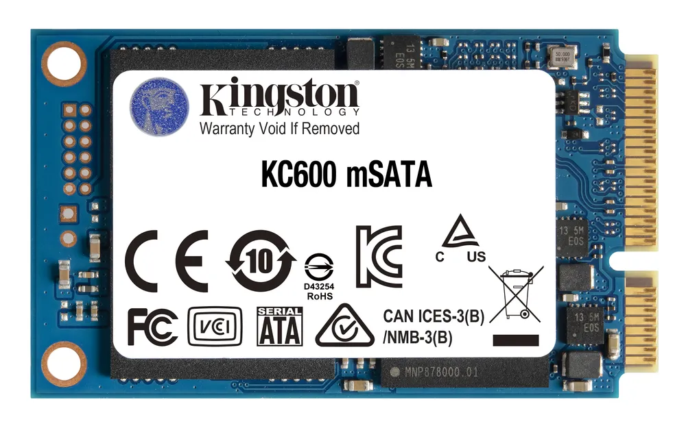 Kingston SSDNow KC600 1024GB | skc600ms/1024g | MO-300 / mSATA 6Gb/s