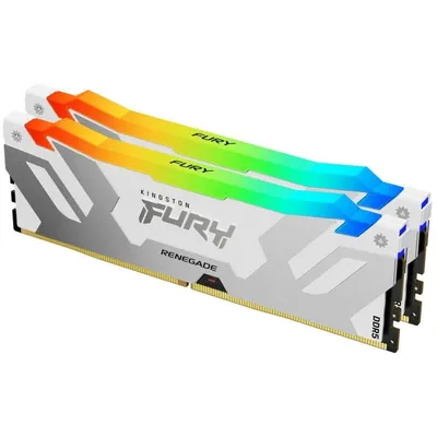 Arbeitsspeicher RAM Kingston FURY Renegade RGB 64GB 2x32GB DDR5 6400MHz CL32 Weiß XMP