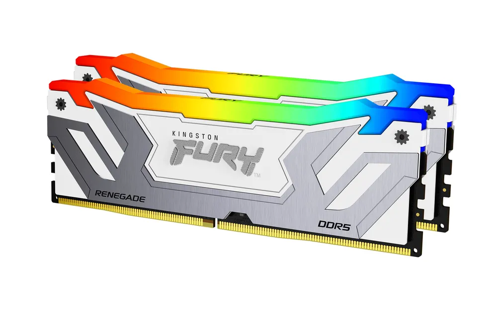 Arbeitsspeicher RAM Kingston FURY Renegade RGB 48GB 2x24GB DDR5 8400MHz CL40 Weiß XMP