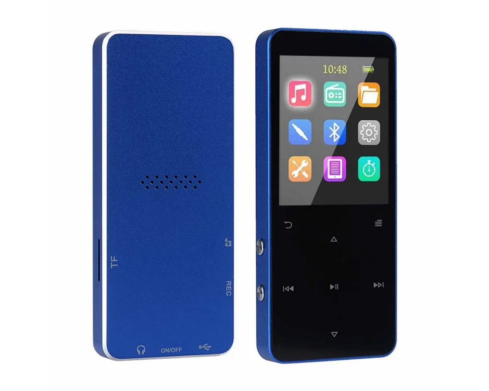 KINSI 16GB verlustfreier Bluetooth MP3, Studenten-Walkman, Musikspieler MP3-Player (16 GB, bluetooth, Fotoalbum, Wecker, E-Reader, Bluetooth 5.0, 1,8-Zoll-Farbbildschirm)