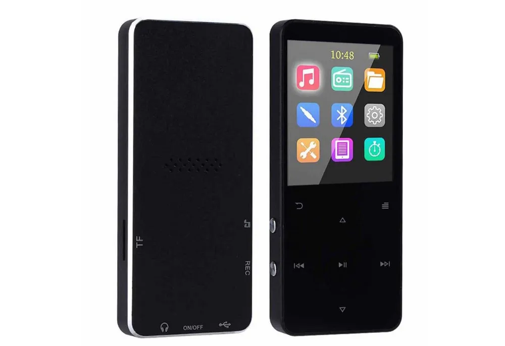 KINSI 16GB verlustfreier Bluetooth MP3, Studenten-Walkman, Musikspieler MP3-Player (16 GB, bluetooth, Fotoalbum, Wecker, E-Reader, Bluetooth 5.0, 1,8-Zoll-Farbbildschirm)