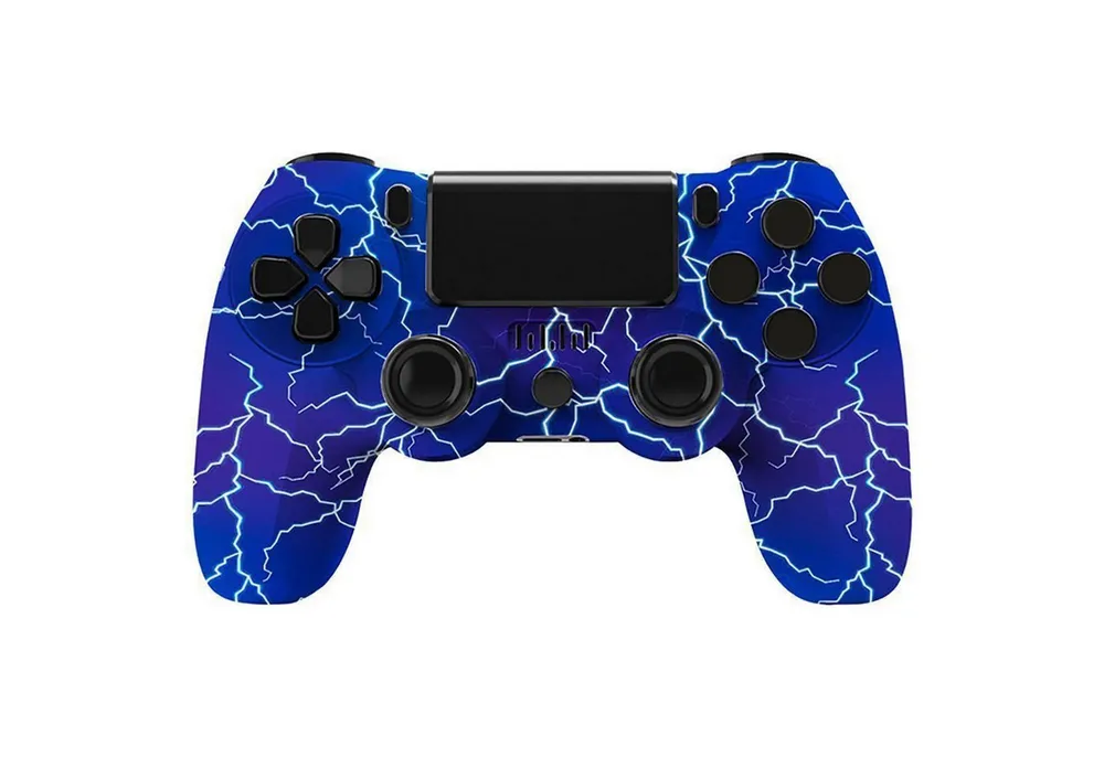 KINSI Wireless Gamepad, Controller, Bluetooth, für PS4 PlayStation 4-Controller (Doppelte Vibration, wiederaufladbare Batterie)