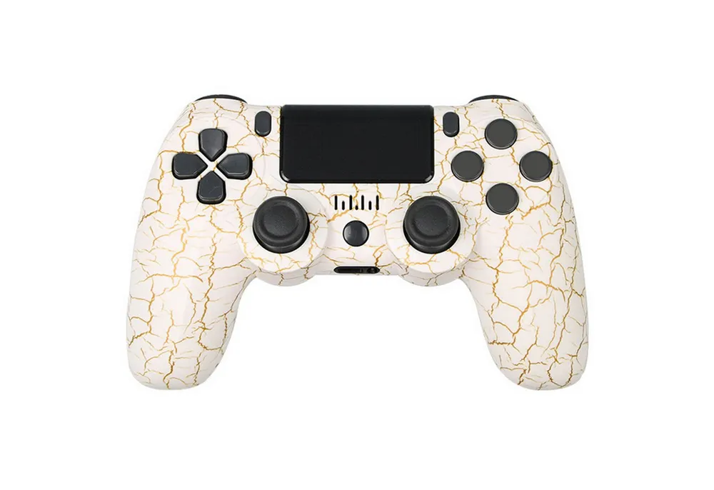 KINSI Wireless Gamepad, Controller, Bluetooth, für PS4 PlayStation 4-Controller (Doppelte Vibration, wiederaufladbare Batterie)