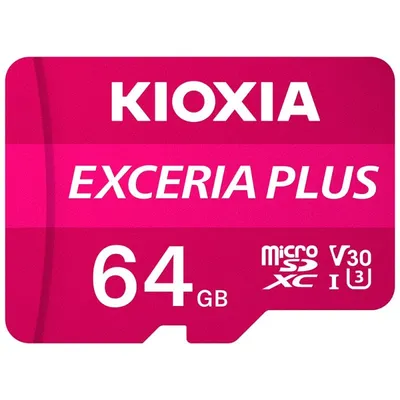 Kioxia Exceria Plus MicroSDXC 64 GB UHS-I U3 V30 A1 Klasse 10