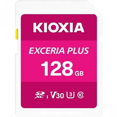 Kioxia Exceria Plus SDXC 128 GB UHS-I U3 V30 Klasse 10