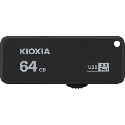 Kioxia U365 USB-Speicherstick, 64 GB, USB 3.0, Schwarz
