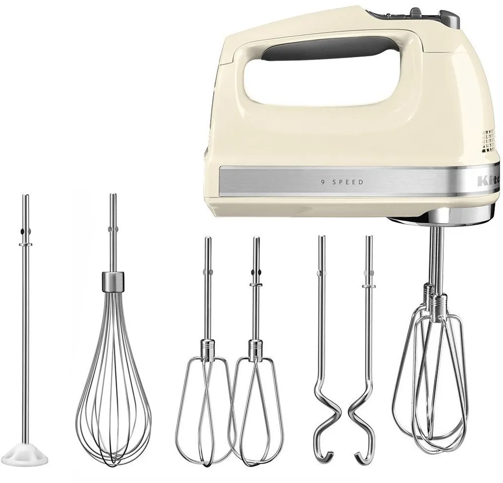 KitchenAid Handmixer 5KHM9212EAC ALMOND CREAM, 85 W, 9 Stufen