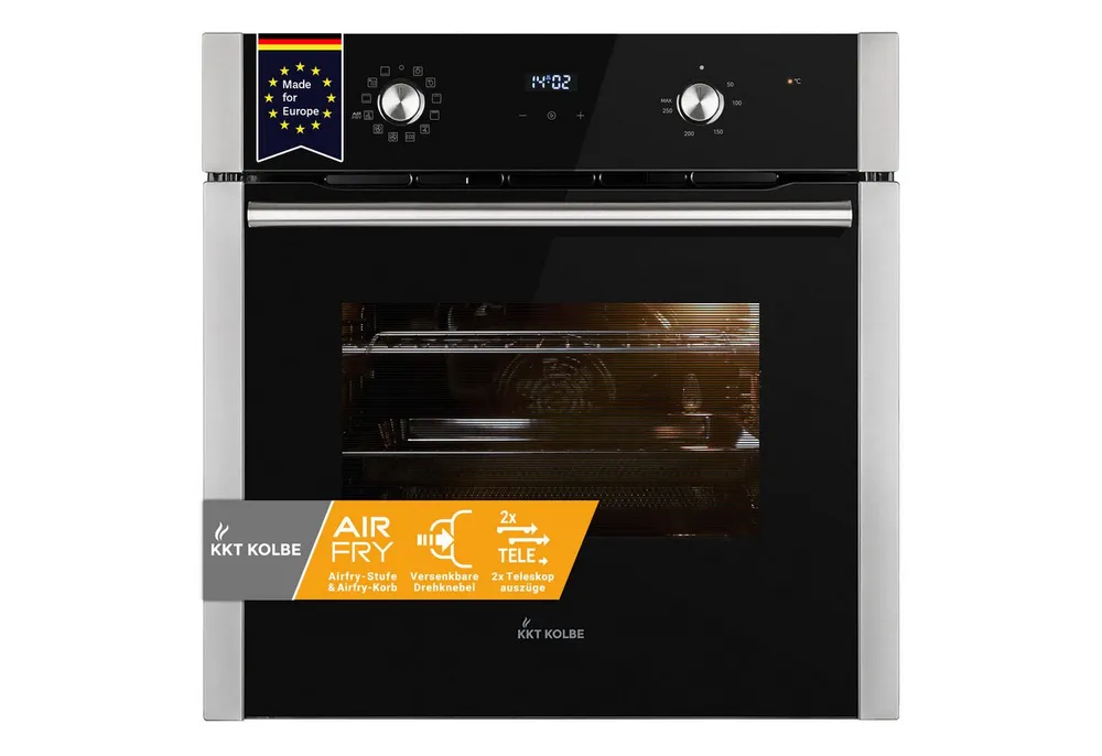 KKT KOLBE Einbaubackofen Backofen Elektroherd BO8810SS, DampfClean, 60 cm / Einbauherd / Kochmulde / Heißluft / AirFry / Katalyse