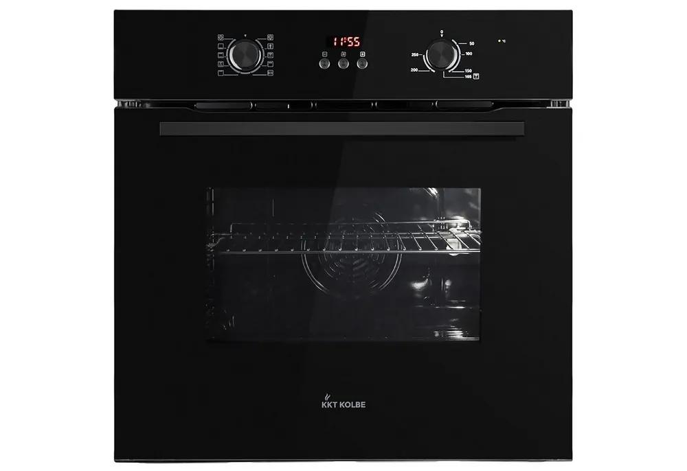 KKT KOLBE Einbaubackofen Backofen Elektroherd BO8005FB, DampfClean, 60cm / Einbauherd / Full Black / Heißluft / Grill-/Brat-System