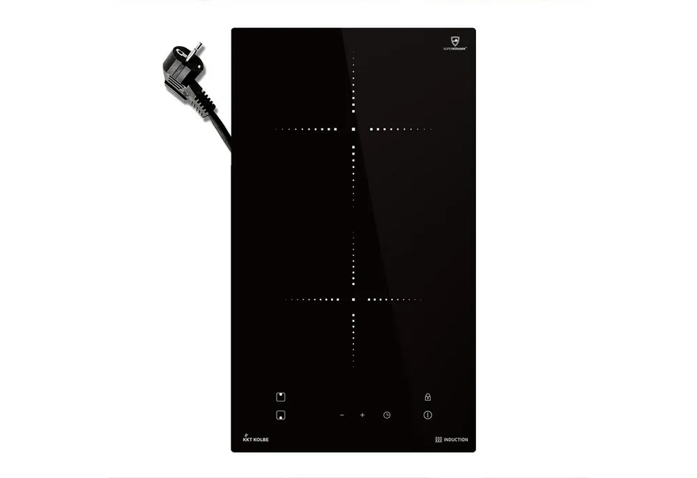 KKT KOLBE Elektro-Kochfeld IND294, 30cm Herdplatte Kochmulde Kochplatte Induktion 2 Zonen Autark Timer
