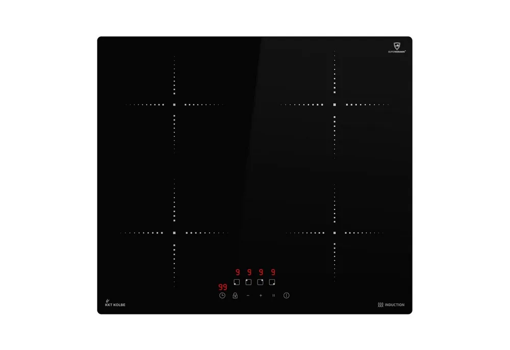 KKT KOLBE Induktions-Kochfeld IH85900RL, 59cm Herdplatte Kochmulde Kochplatte Induktion 4 Zonen Autark Timer