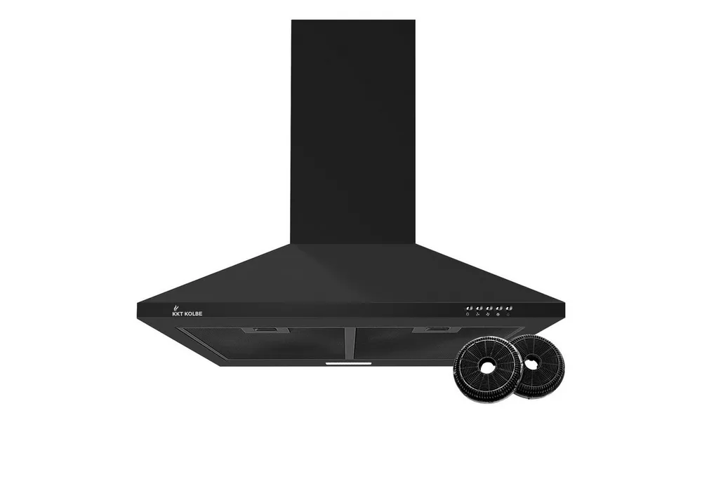 KKT KOLBE Wandhaube Dunstabzugshaube 60cm PLUS350S Wandhaube / Abzugshaube / Abluft / Umluft / Schwarz / LED