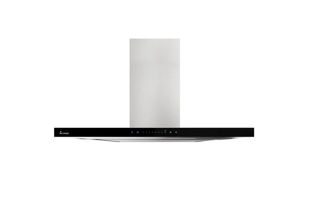 KKT KOLBE Wandhaube Wandhaube Dunstabzugshaube 90cm FLAT9006ED Wandhaube Dunstabzugshaube 90cm FLAT9006ED, Abzugshaube / Edelstahl / Schwarz / Glas / WIFI / 9 Stufen / LED