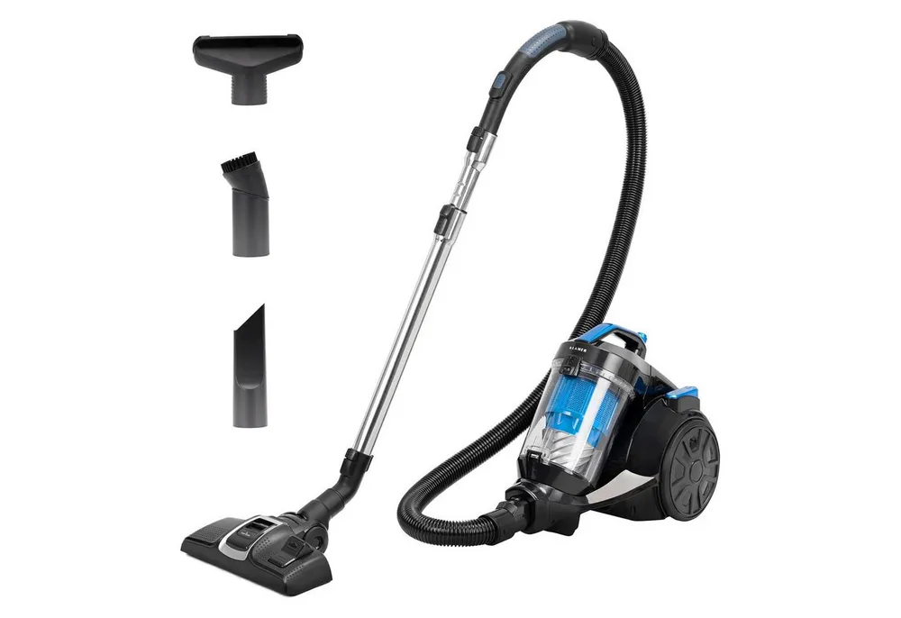 KLAMER Bodenstaubsauger 850 Watt Kabel Staubsauger, 850 W, beutellos, Beutelloses System, HEPA H12 Filter, Vielseitiges Zubehör