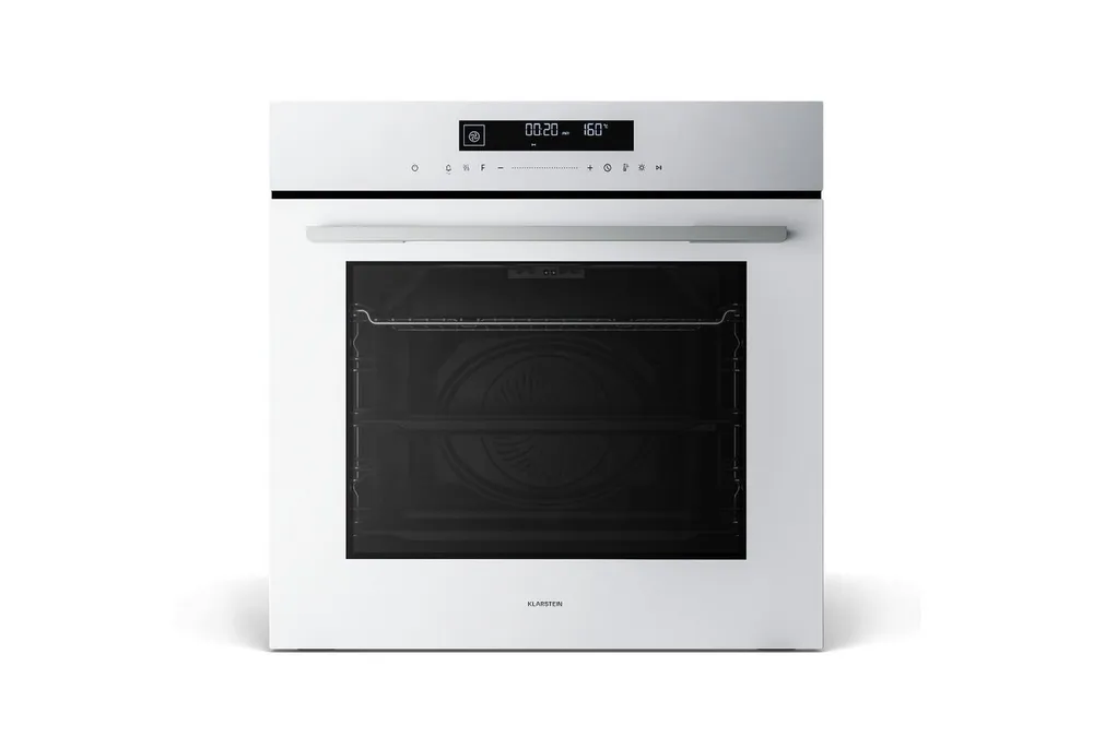 Klarstein Backofen Velaire Backofen 60 cm 3160W 13 Funktionen Drehregler Uhr Timer Velaire, mit Hochwertige Glasfront, kein, Built-in Oven mit Turbo Gär & Auftau-Modus 60 cm Touch elektrisch