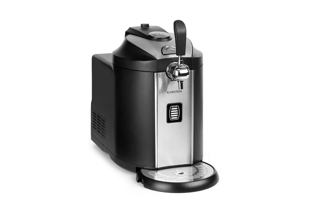 Klarstein Bierzapfanlage Beerkules Bierzapfanlage 5 L Fässer Kompressor 120 W 4 h Cooling, Bierkühler Heimzapfanlage mit 4h Cooling & 5L-Fässer schnell