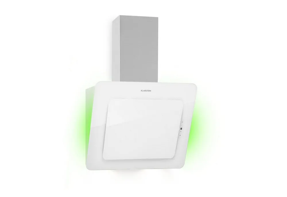 Klarstein Deckenhaube Helena Dunstabzugshaube 595 m³/h LED-Display weiß