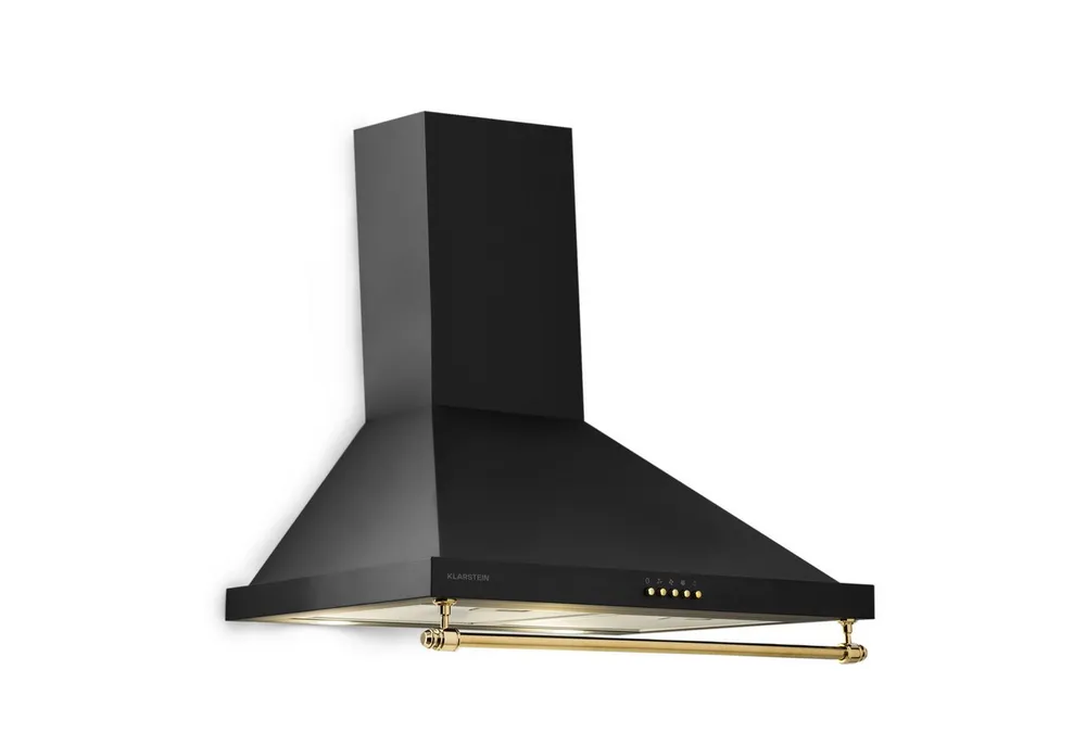 Klarstein Deckenhaube Montblanc 60 Serie Montblanc 60 Dunstabzugshaube 60 cm 610 m³/h 165W LED Reling Edelstahl Montblanc 60, Wandhaube Abluft Umluft 60 cm Breite