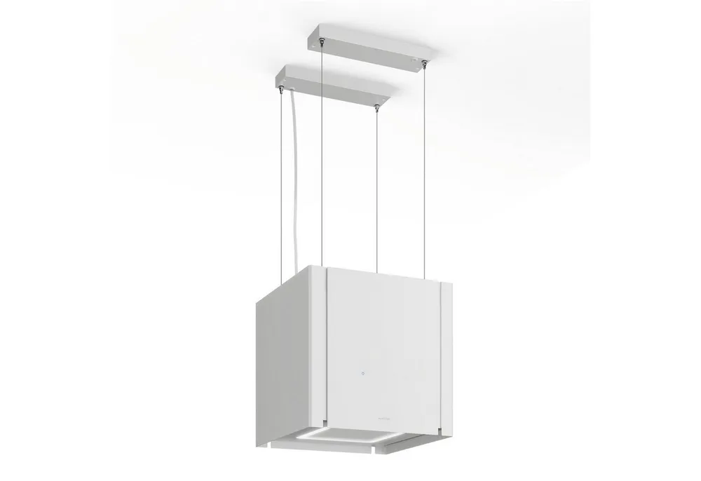Klarstein Deckenhaube Velaire Velaire, Dunstabzugshaube Umluft Abluft Touch LED Weiss