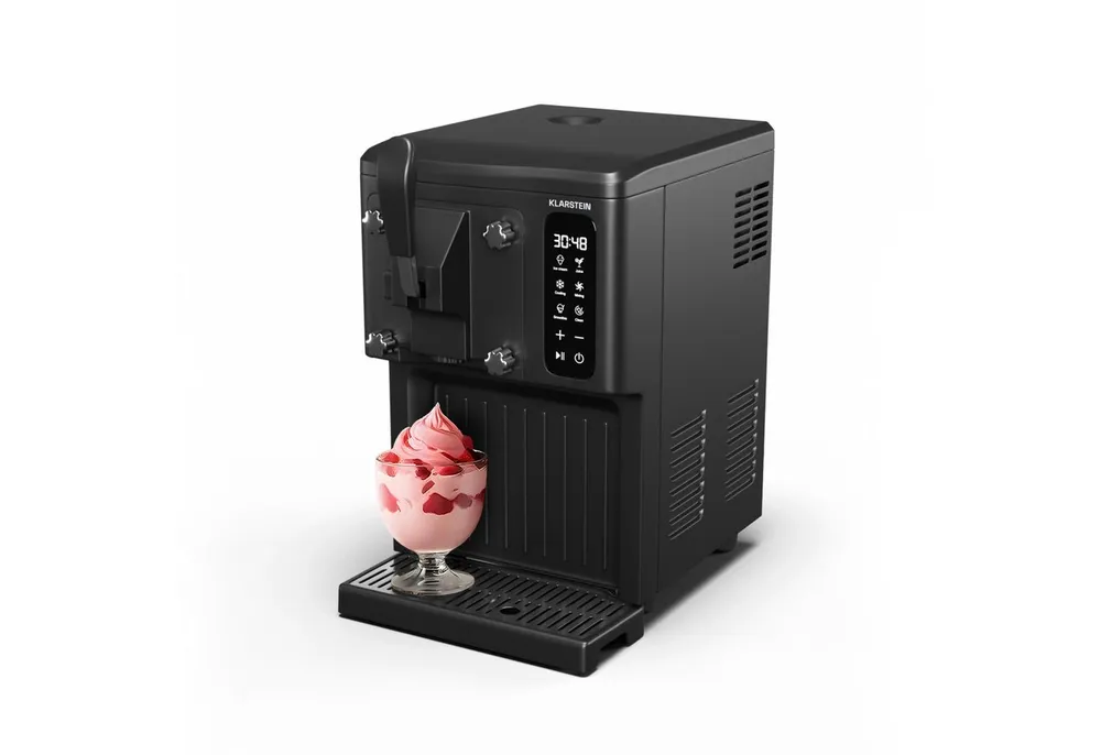 Klarstein Eismaschine SweetSwirl Eismaschine 3-in-1 Eiscreme Smoothies Milkshakes 1,5 L, 250 W, Eisbereiter mit Softeis-Funktion für Frucht- & Milcheis
