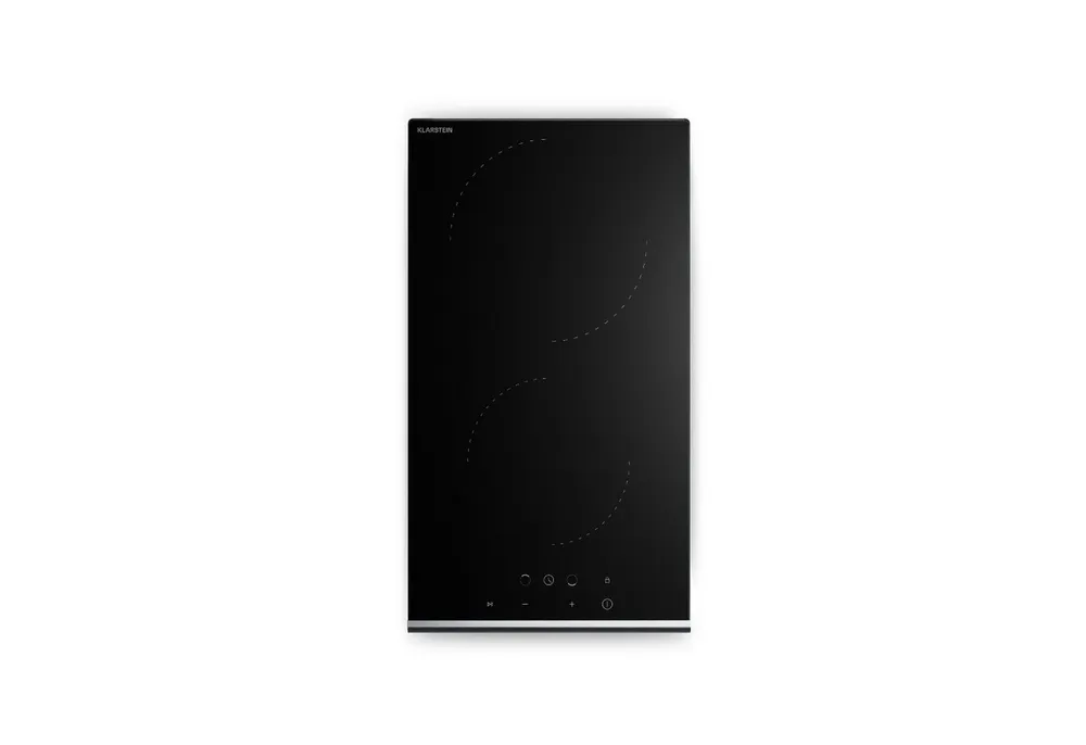 Klarstein Elektro-Kochfeld VeroSteel, Elektrische Kochfelder 2 Zonen Aluminium 3000 W Touch