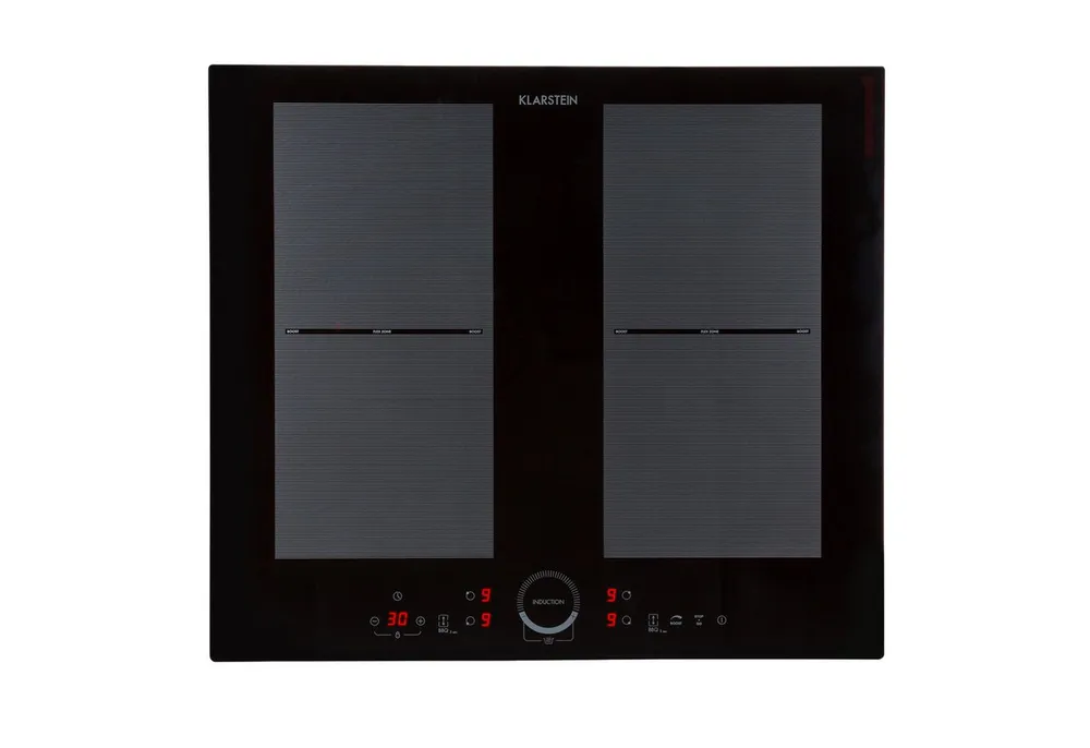 Klarstein Induktions-Kochfeld Delicatessa 60 Induktionskochfeld autark 4 Zonen 7000W Glaskeramik, Einbau Induktionskochfeld 4 Kochfelder Platten Induktionsherd