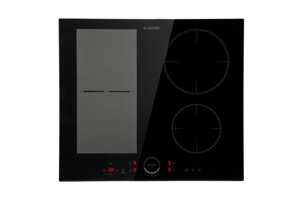 Klarstein Induktions-Kochfeld Delicatessa 60 Hybrid Induktionskochfeld autark 4 Zonen 7000W 60 cm, Einbau Induktionskochfeld 4 Kochfelder Platten Induktionsherd autark