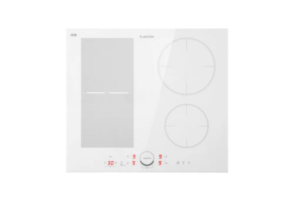 Klarstein Induktions-Kochfeld Delicatessa 60 Hybrid Induktionskochfeld 60 cm 4 Zonen 7000 W, Einbau Induktionskochfeld 4 Platten Glaskeramik Kochfeld Induktion