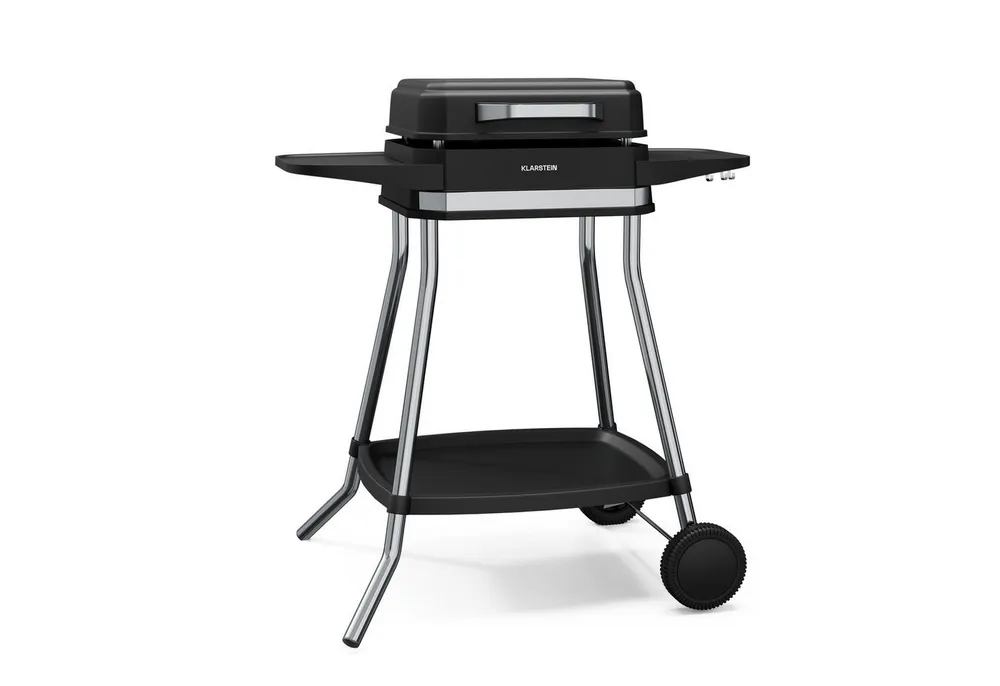 Klarstein Kontaktgrill Gatsby Elektrogrill 3050W Antihaft Indoor & Outdoor bis 240°C, 3050 W, Tischgrill BBQ-Standgrill mit Beschichtung für Garten Indoor