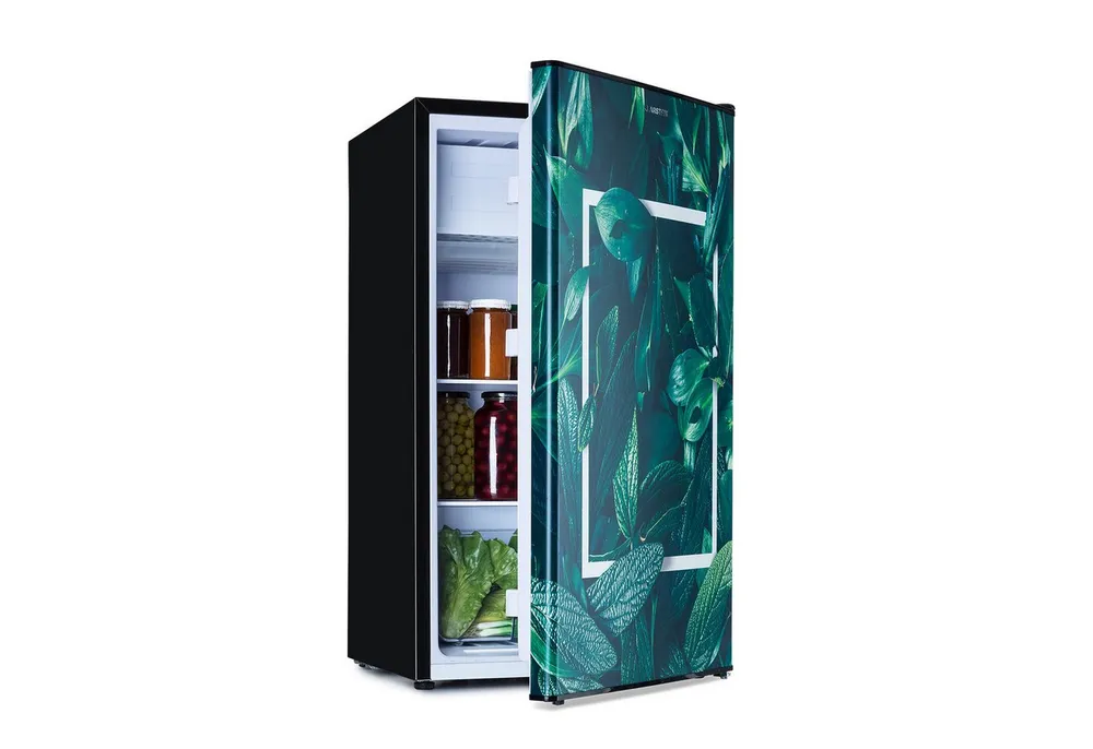 Klarstein Kühl-/Gefrierkombination 10045807, 84.5 cm hoch, 45 cm breit, Bier Hausbar Getränkekühlschrank Hotel Mini Fridge