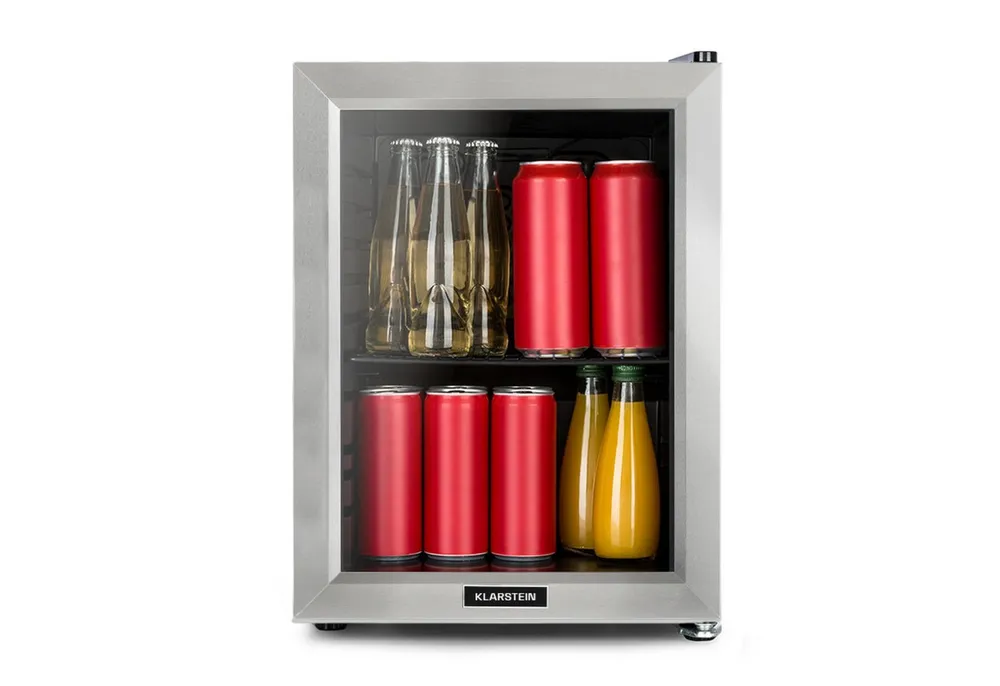 Klarstein Table Top Kühlschrank 10046074, 50 cm hoch, 35 cm breit, Bier Hausbar Getränkekühlschrank Hotel Mini Fridge