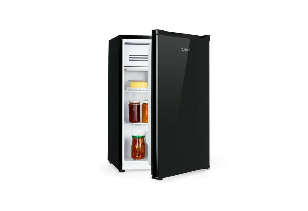 Klarstein Table Top Kühlschrank Delaware Mini-Kühlschrank 75 L mit 4 L Gefrierfach Kompression 10034554, 70 cm hoch, 47.5 cm breit, Mini-Kompaktkühler Wohnwagen Boot Camping & Singlewohnung leise