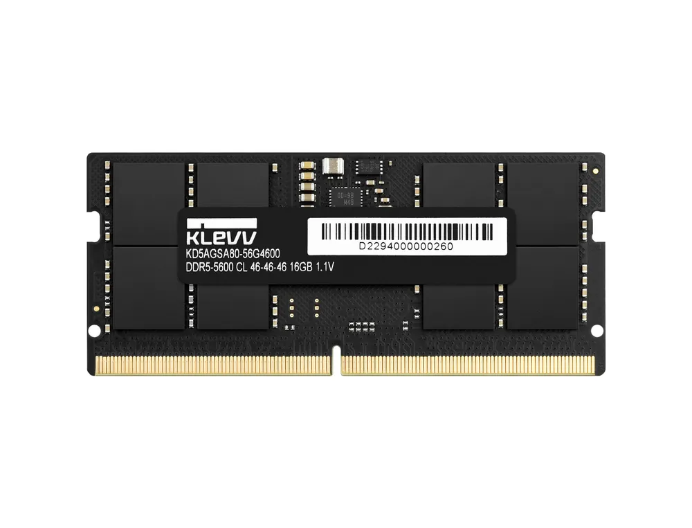 Arbeitsspeicher RAM Klevv SO-DIMM 16GB 1x16GB DDR5 5600MHz 262-pin Notebook
