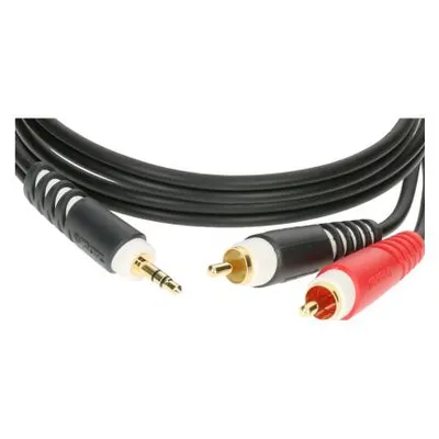 Klotz Kabel AY7-0300 Miniklinke-Cinch 3m